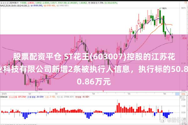 股票配资平仓 ST花王(603007)控股的江苏花王农业科技有限公司新增2条被执行人信息，执行标的50.86万元