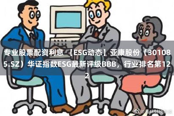 专业股票配资利息 【ESG动态】亚康股份（301085.SZ）华证指数ESG最新评级BBB，行业排名第12