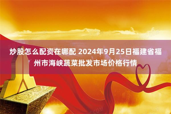 炒股怎么配资在哪配 2024年9月25日福建省福州市海峡蔬菜批发市场价格行情