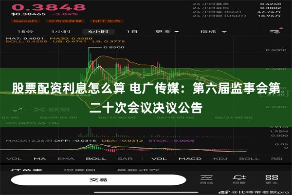 股票配资利息怎么算 电广传媒：第六届监事会第二十次会议决议公告