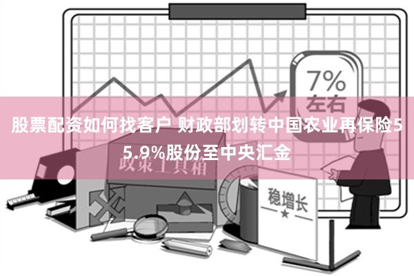 股票配资如何找客户 财政部划转中国农业再保险55.9%股份至中央汇金